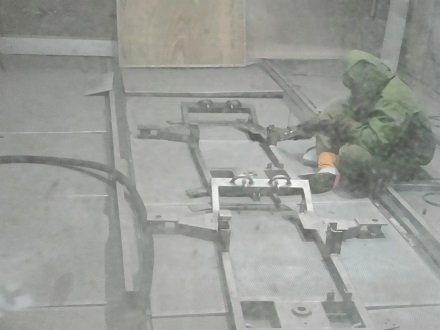 軌道交通涂裝生產線客戶案例現(xiàn)場1