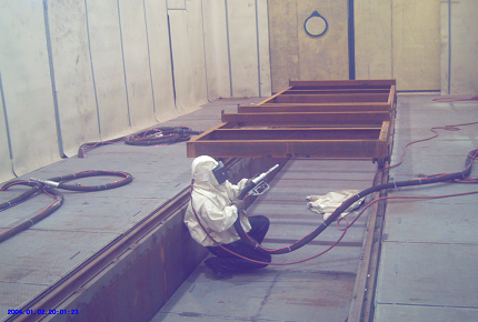 結構件風力噴砂房